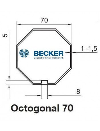 Bagues moteur Becker R Octogonal 70