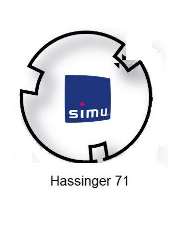Simu 9521010 - Bagues Hassinger 71 moteur Simu T5 - Dmi5
