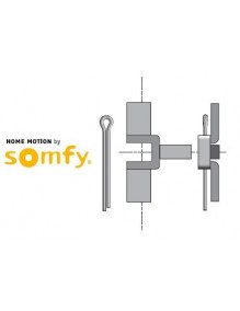 Support moteur Somfy LS40 etrier