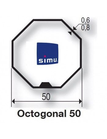 Simu 9521054 - Bagues Octogonales 50 moteur Simu T5 - Dmi5