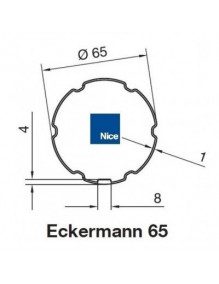 Bagues Eckermann 65 moteur Nice Era M et MH