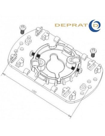 Support moteur Deprat electronique entraxe 100