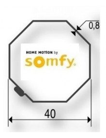 Somfy 9500398 - Bagues Octogonal 40 moteur Somfy Ls40