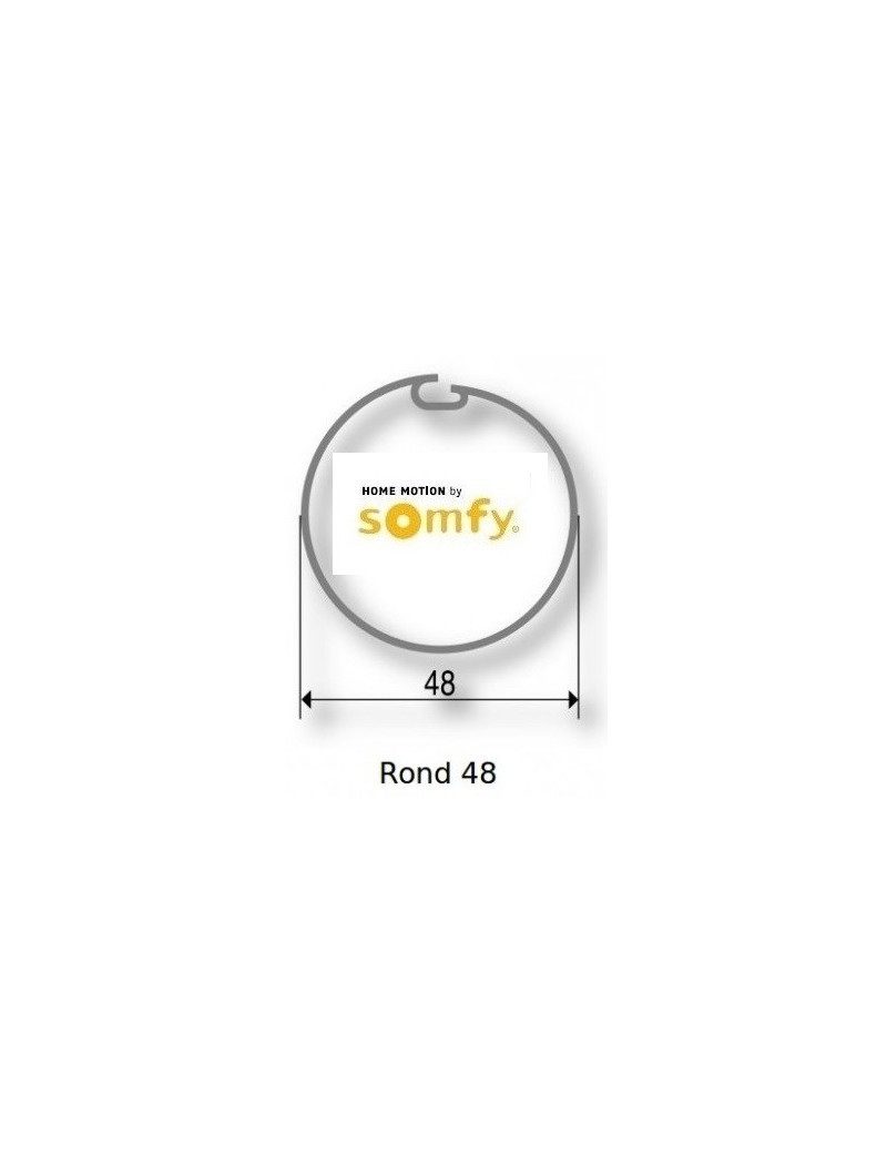 Somfy 9500335 - Bagues Rond 48 moteur Somfy Ls40